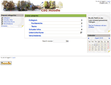 Tablet Screenshot of moodle.csg-tuebingen.de